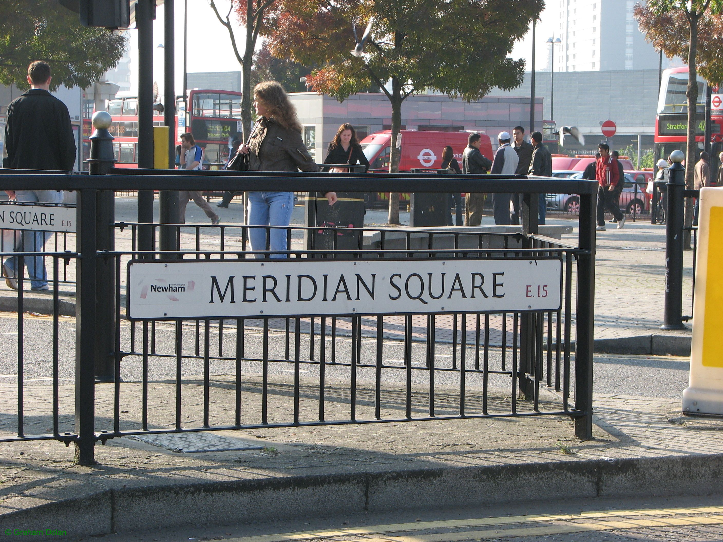 Greenwich Meridian Marker; England; LB Newham; Stratford (E15)